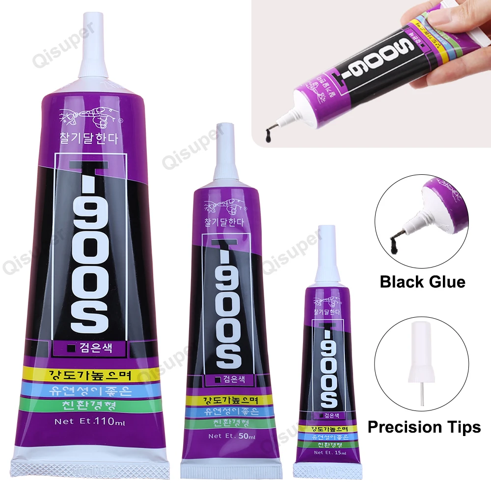 Универсальный черный эпоксидный клей для мобильного телефона T9000 ЖК-дисплей