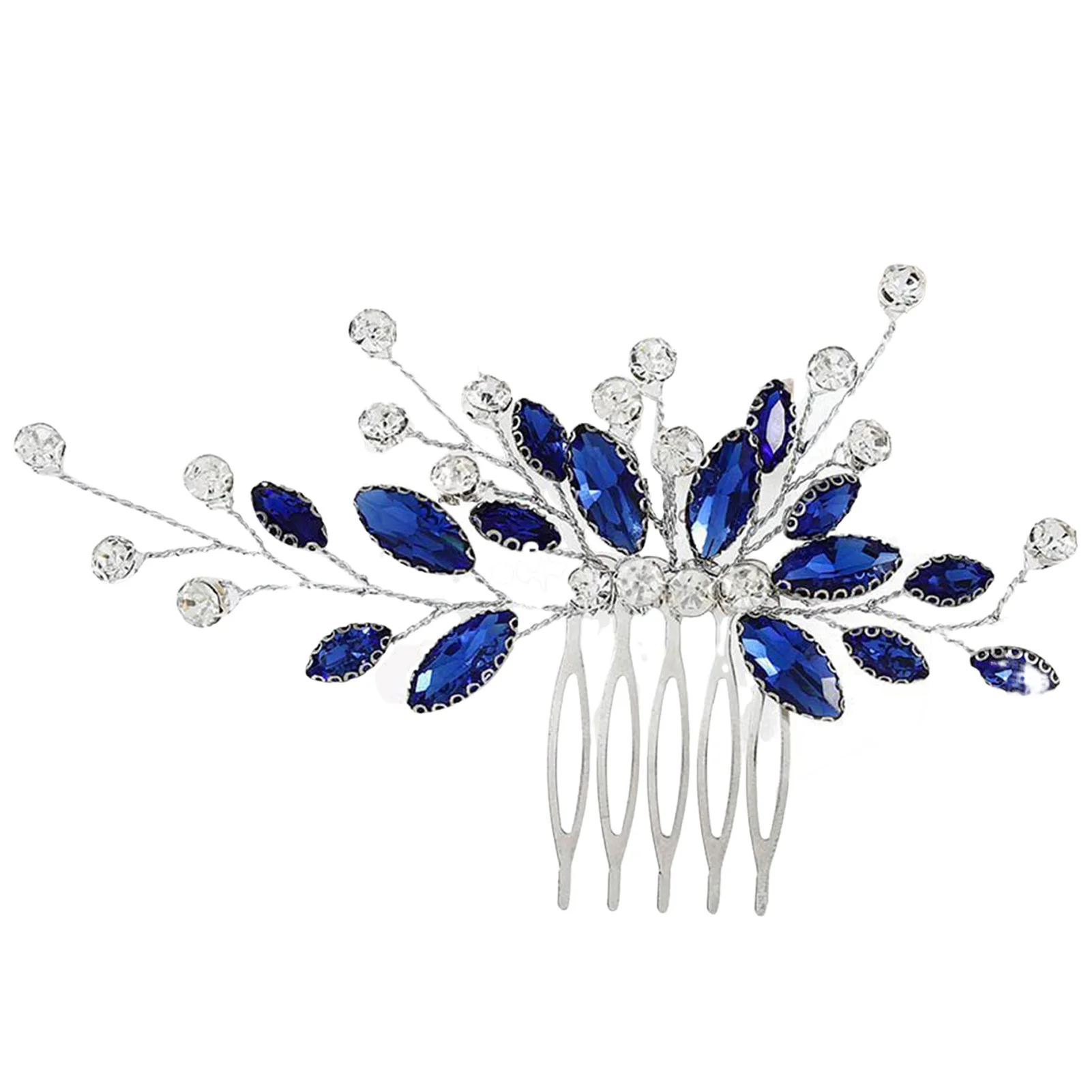 

Woman's Rhinestone Hair Comb Headpiece Luxurious Alloy Hair Accessories Side Comb for Woman Hair Decorative Ornaments