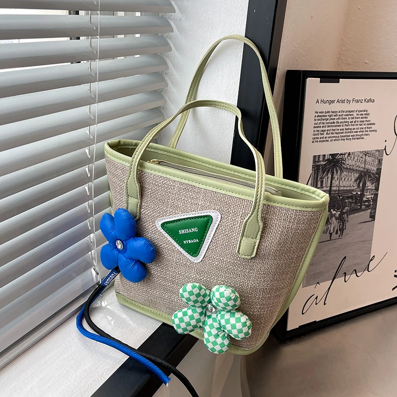 

Новинка, однотонная Холщовая Сумка-мешок Ins, шикарная сумка для женщин, сумки-тоуты 2022, Брендовые женские сумки на плечо, Женская фотосумка