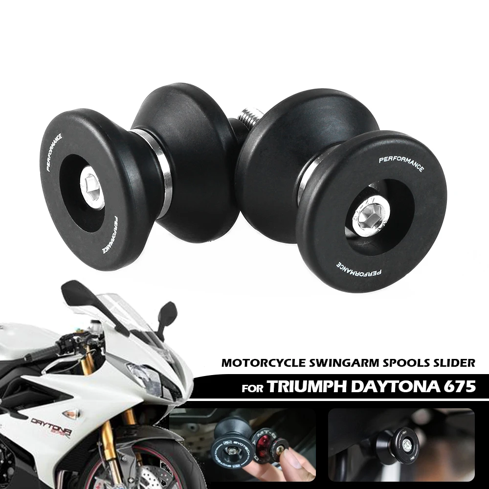 

For Triumph Daytona 675 Street Triple 675 2006-2009 2010 2011 2012 Motorcycle Stand Screw Accessories Swingarm Spools Slider