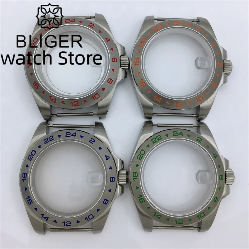 Стекло с сапфировым стеклом 40 мм датчиком движения NH34 NH35 NH36 NH37 NH38 NH39 ETA2824 2836 PT5000