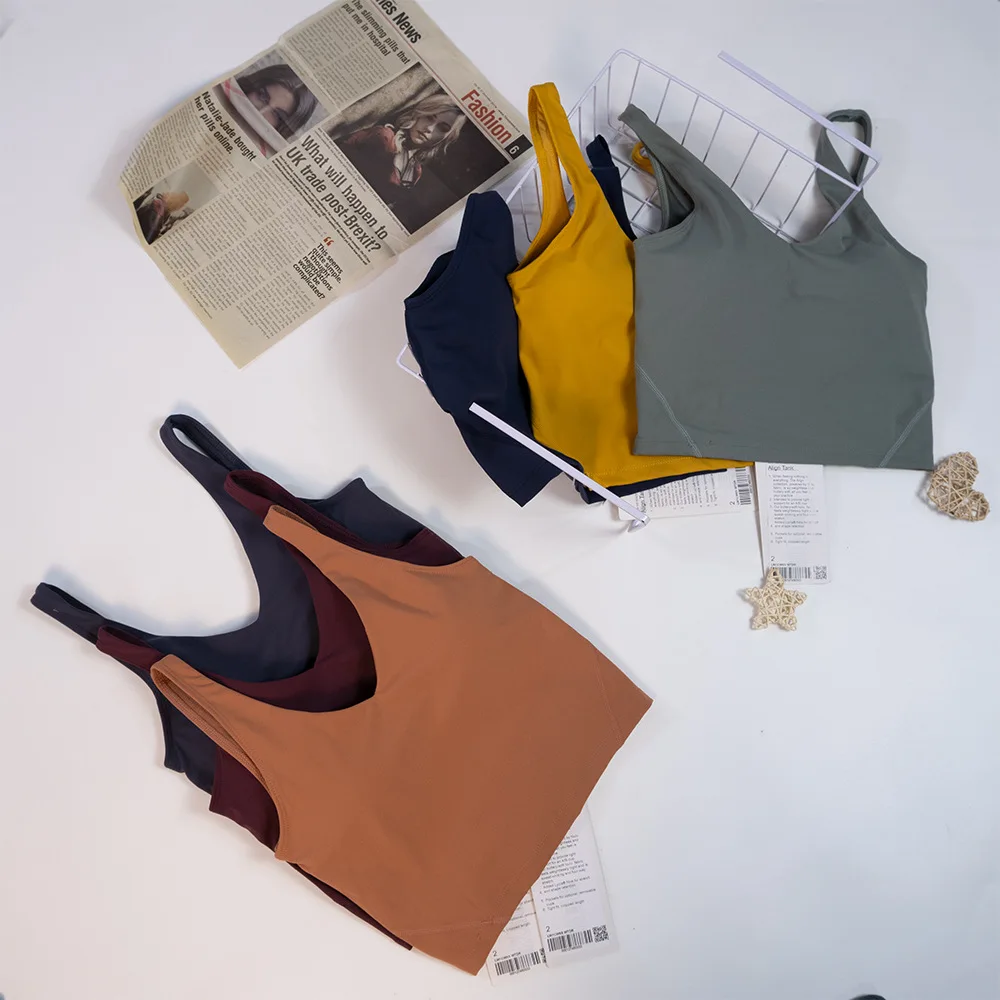 luluwomen U-Back Workout Gym Yoga Bras Women Racerback Tank Sexy Sports AlignCrop Tops Sport Bra