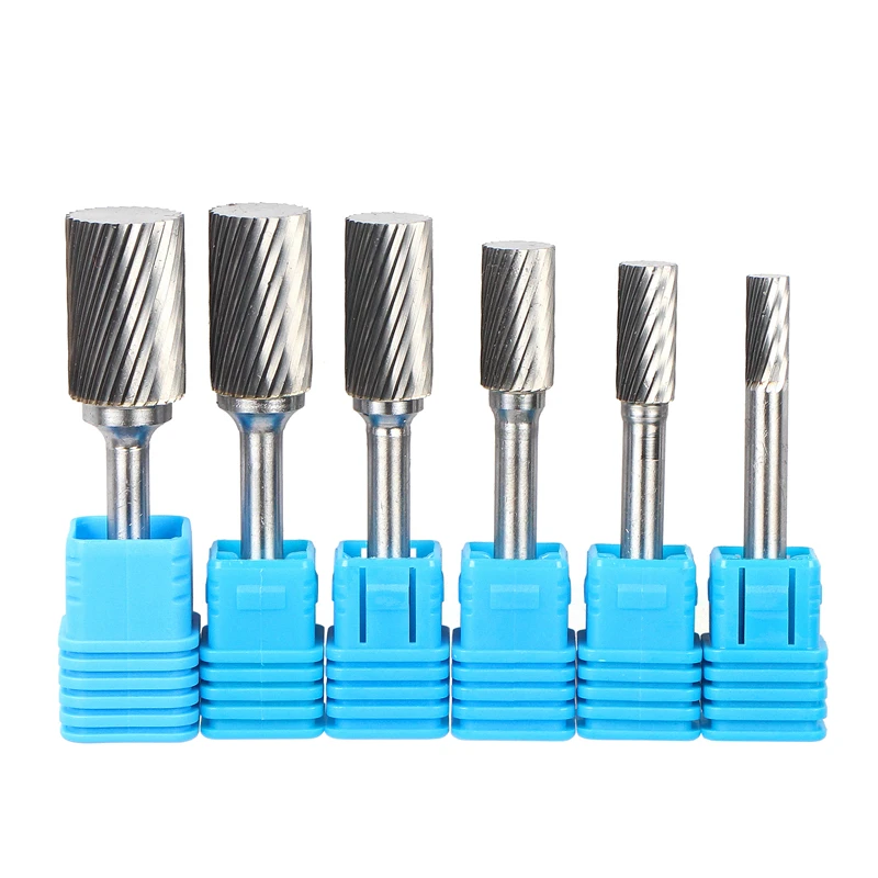 6mm A-TYPE Head Tungsten Carbide Rotary File Tool Point Burr Die Grinder Abrasive Tools Drill Milling Carving Bit Tool for Metal