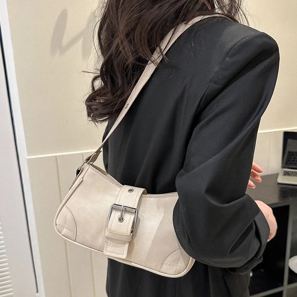 

Women Crescent Bag Gothic Female Clutch Solid Color Y2K for Lady Girl High-quality Large Bag for Birthday Gift