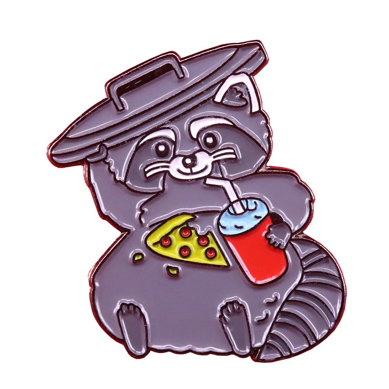 

The Grey Cat Enamel Pin Wrap Clothes Lapel Brooch Fine Badge Fashion Jewelry Friend Gift
