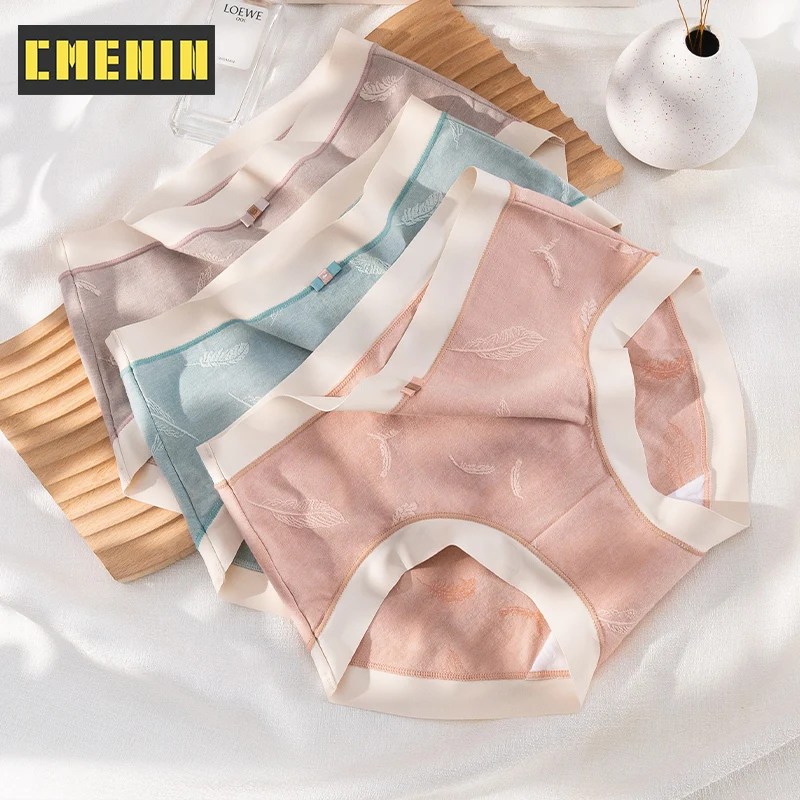 

CMENIN 4Pcs Breifs Women's Sexy Panties Lingerie Intimate Lace Shorts Underpants Ladies Underwear Sleeping Wear MM3667