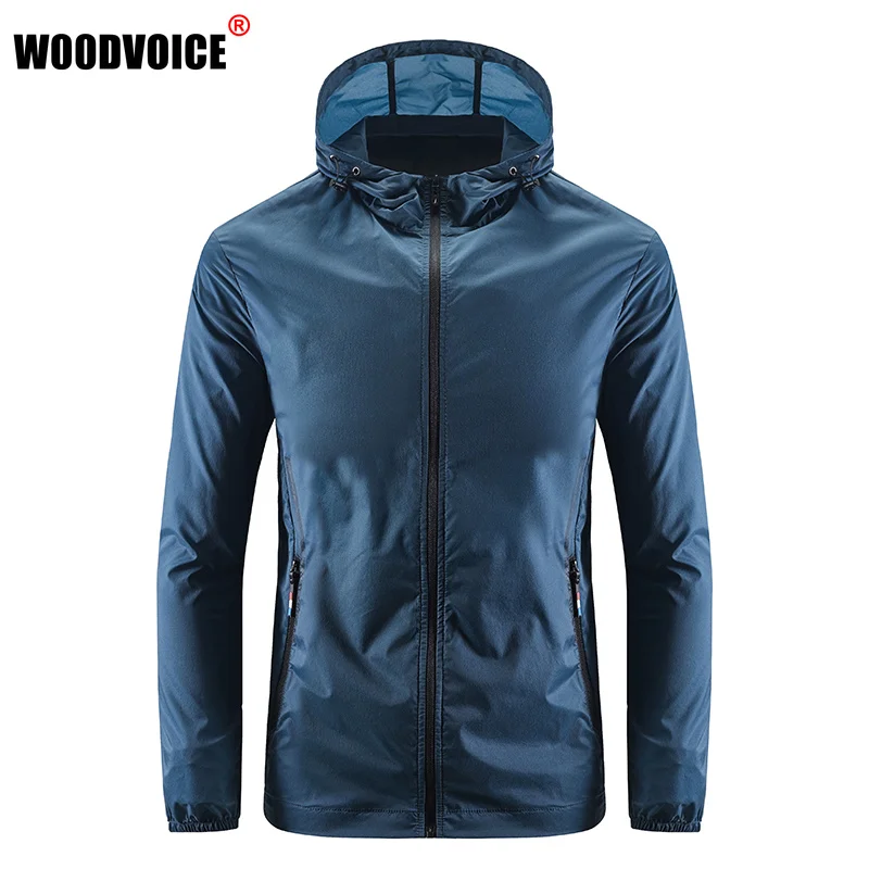 

Summer 2022 New Men Outdoor Fishing Cycling Waterproof Sun Mens Protection Clothing Thin Stand Collar Jacket Male Coats