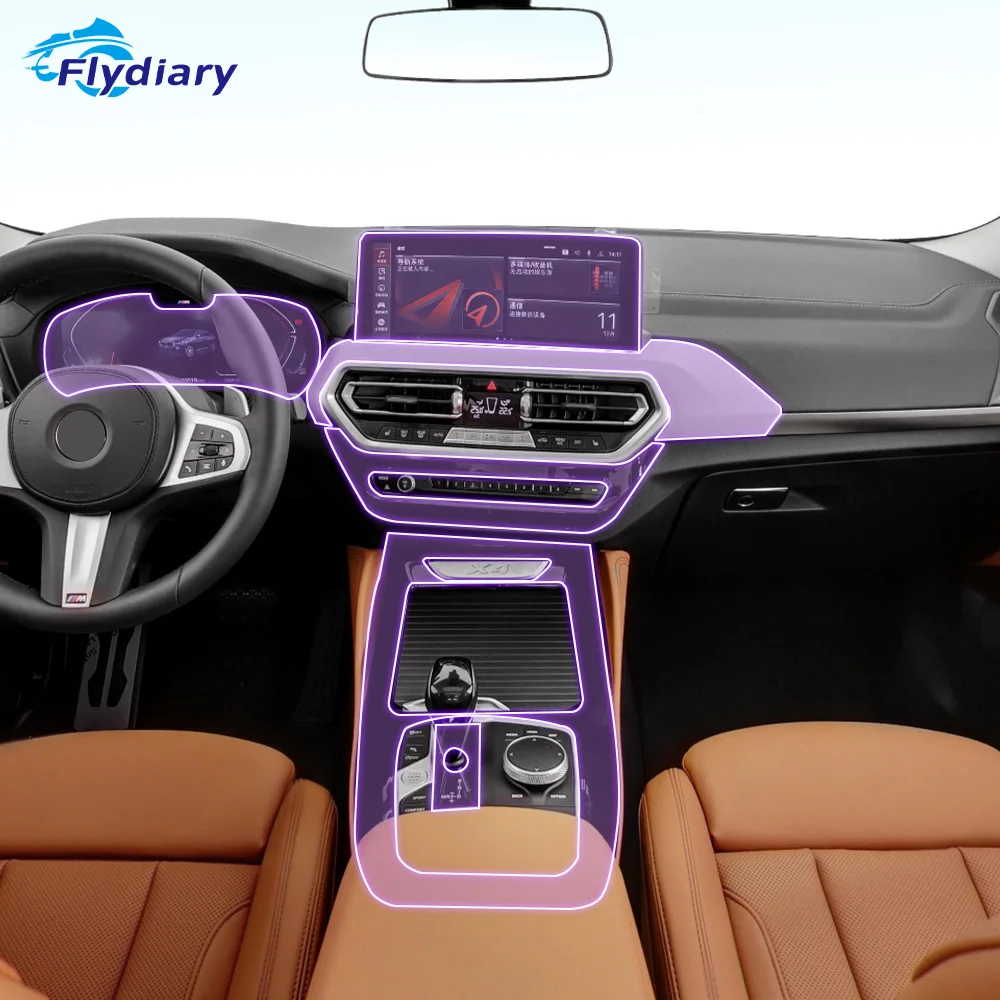 Прозрачная ТПУ Защитная пленка для салона автомобиля BMW G01 X3 X4 2022-2023Car против