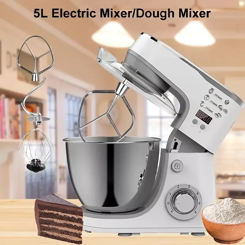 

NEW2023 in Stand Mixer,110V American Standard 1000W Chef Machine 5.0L Mixer Egg Beater Automatic Dough Mixer air fryer home appl