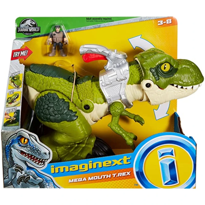 

Jurassic World Matter Model Mega Mouth T.Rex, Chomping Dinosaur Toy Birthday Gift for Preschool Kids Children GBN14