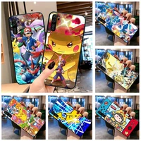 pokemon pikachu pocket monster phone case for huawei p20 p30 p40 lite e pro mate 40 30 20 pro p smart 2020 p10