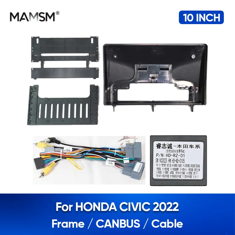 Рамка для автомагнитолы MAMSM на Android HONDA CIVIC 2022 10 дюймов