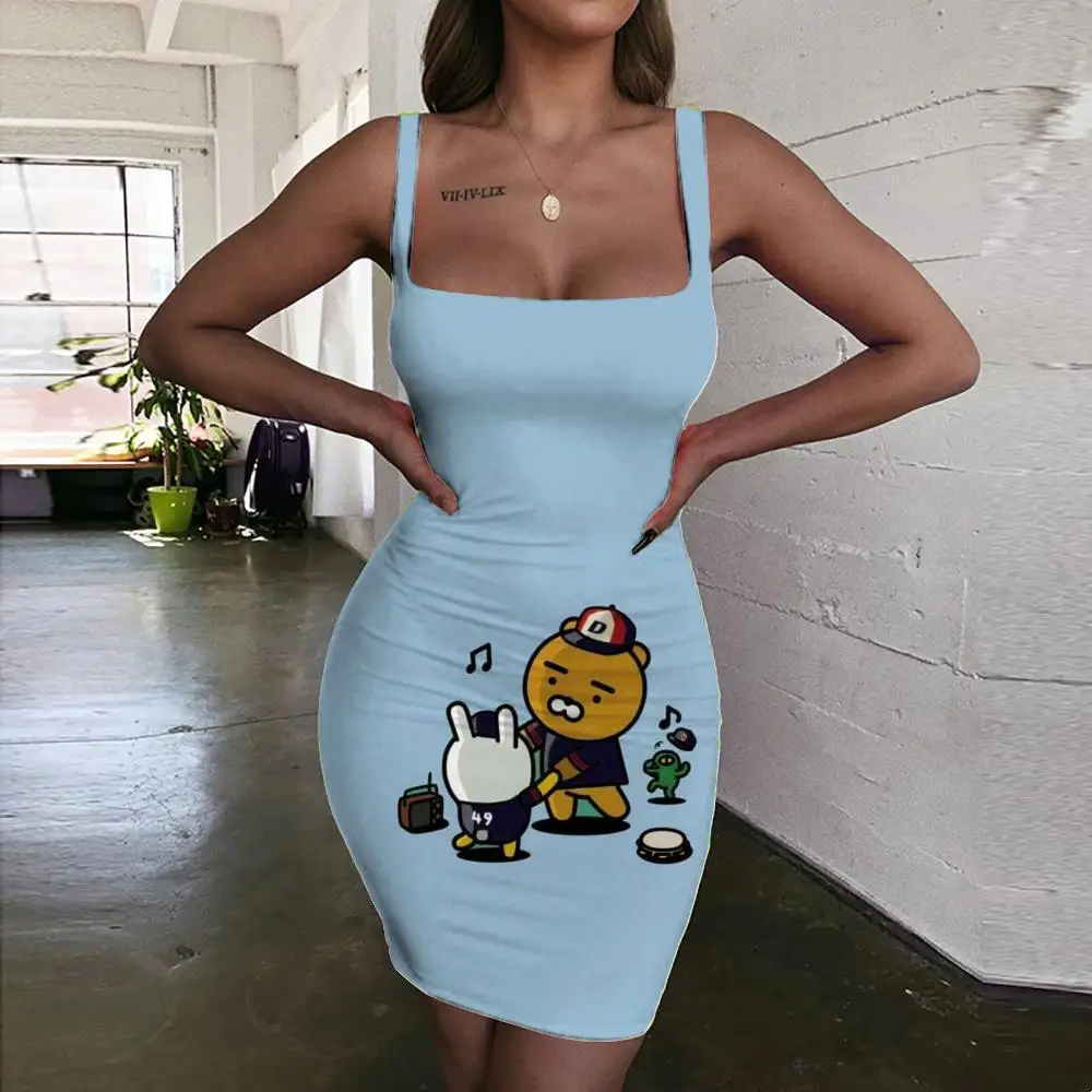 

SOMEPET Animal Dress Women Zoo Halter Sleeveless Lovely 3d Print Naughty Vestido Sexy Womens Clothing Mini Evening Short Beach