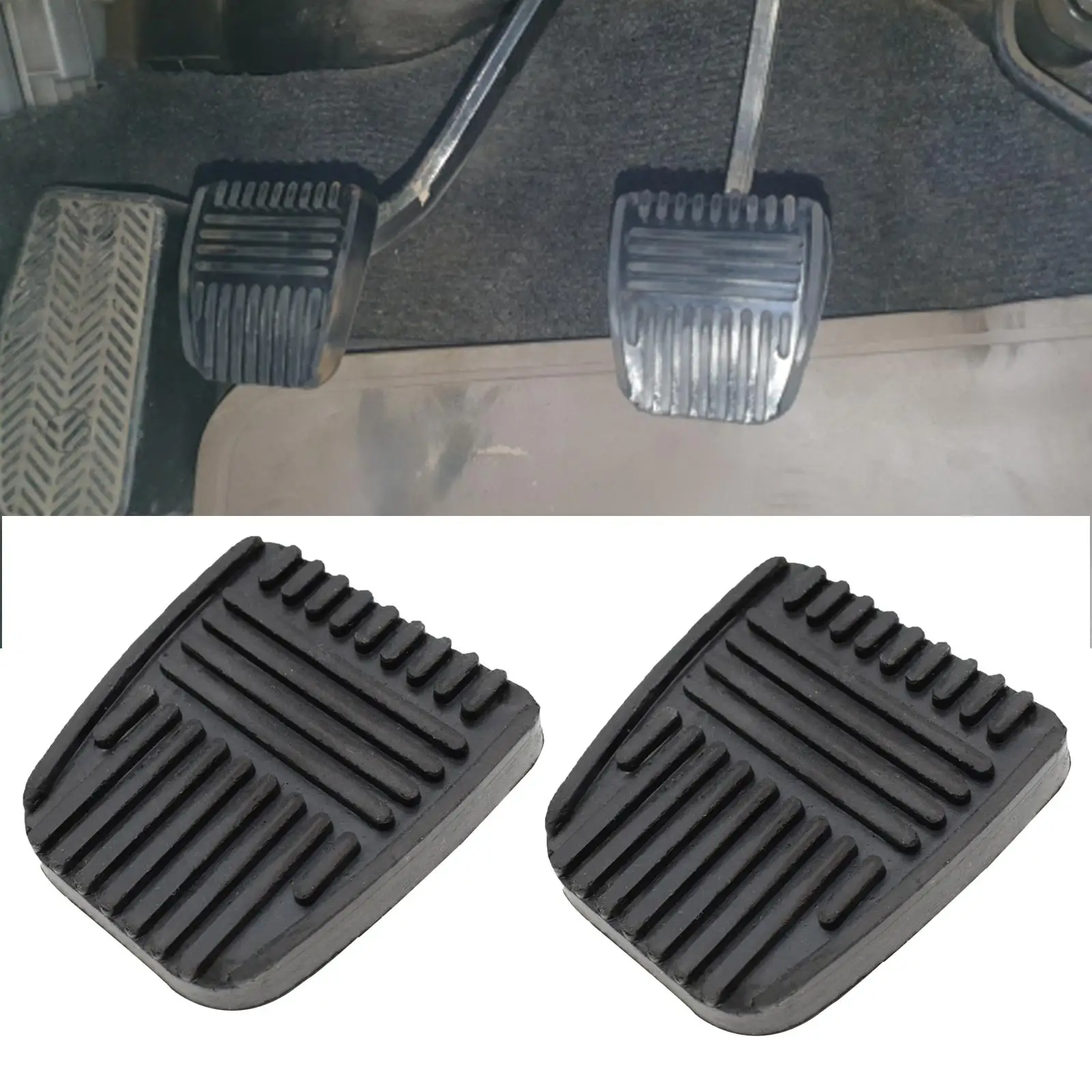 

2 шт., резиновые накладки на педаль сцепления и тормоза для Toyota 4runner Camry Celica Land Cruiser Paseo RAV4 31321-14020 31321-14010