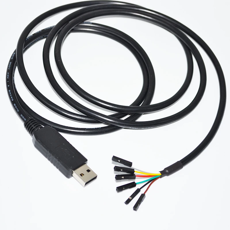 

FT232RL USB TO UART TTL 3.3V 5V 6PIN 0.1" PITCH DUPONT JUMPER DOWNLOAD CABLE COMPATIBLE WITH TTL-232R-3V3 VCC GND TXD RXD