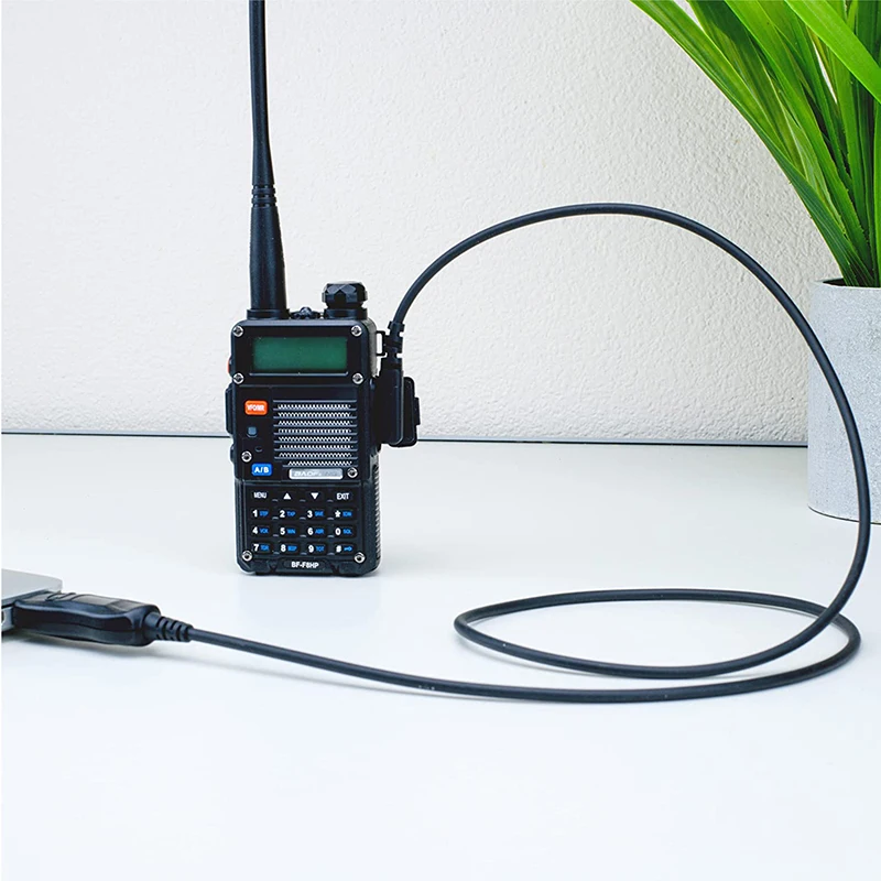 USB Programming Cable, Radios Walkie-talkie Accessories Earpiece Headset for BaoFeng UV-5R BF-F8HP UV-82HP BF-888S and Kenwood