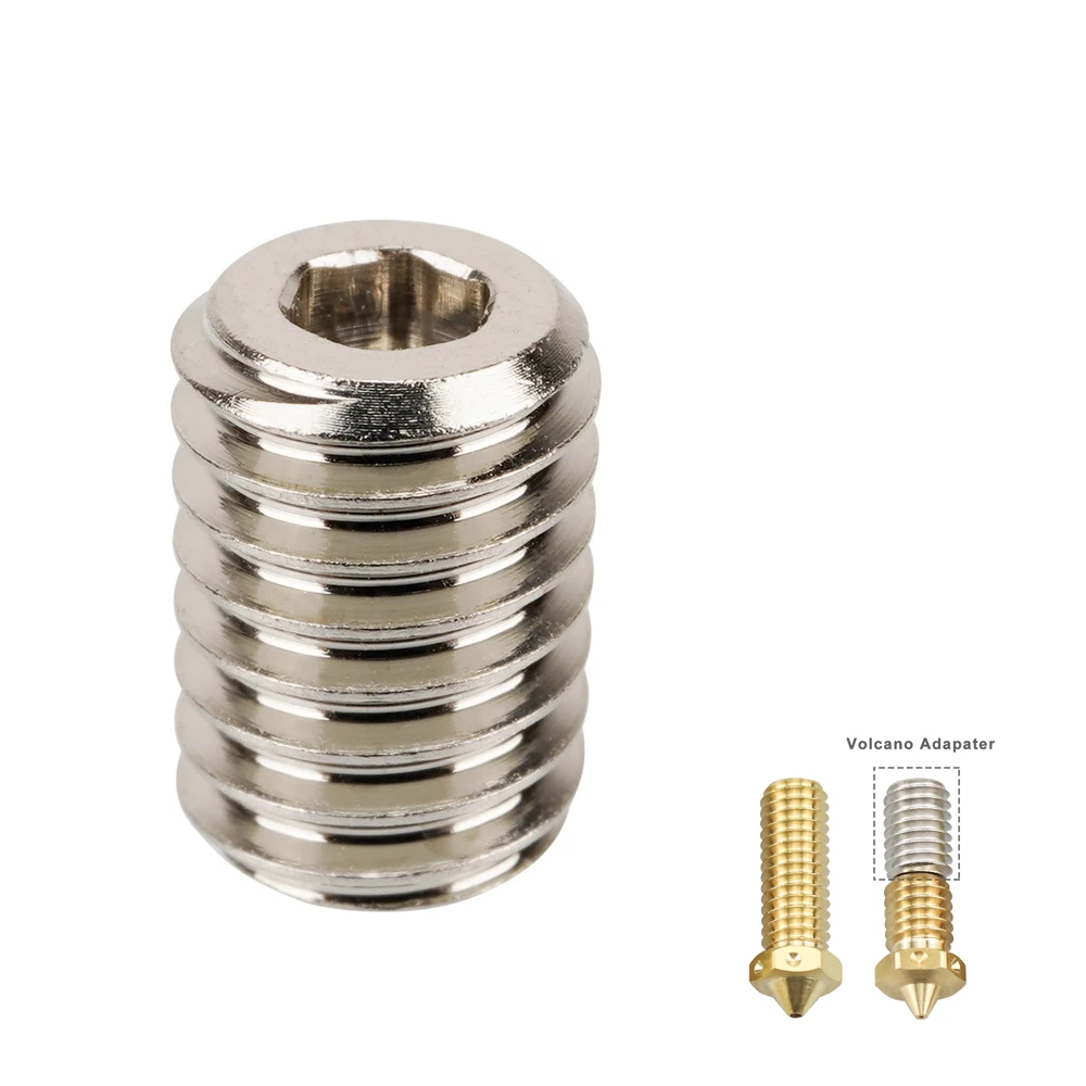 Адаптеры V6 Volcano Hotend, медная насадка с высоким потоком, магнитный соединитель, сопла V6 с поддержкой высокой температуры