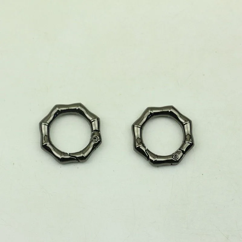 20pcs 20mm Bamboo O Ring Round Metal Belt Buckle for Keyring Bag Handle Strap Buckle DIY Cothes Decoration Hardware Accessories