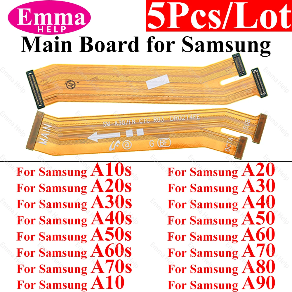 

5Pcs/Lot Main Board Charging Flex Cable For Samsung Galaxy A10 A20 A30 A40 A50 A60 A70 A80 A90 S Motherboard Connector Repair