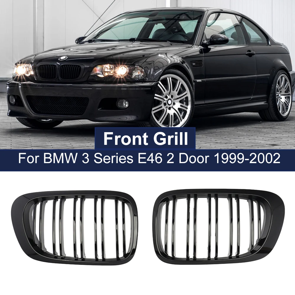 

Решетка для капота, решетка для радиатора, 2 шт., для BMW E46 1999-2002