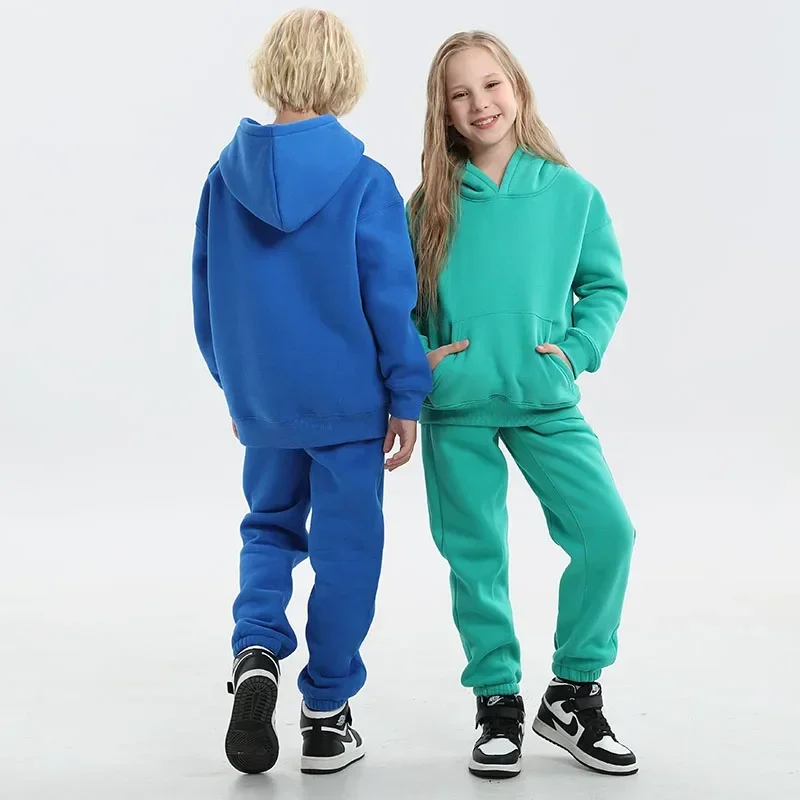 Комплект одежды для маленьких мальчиков зимний плотный флисовый Теплый