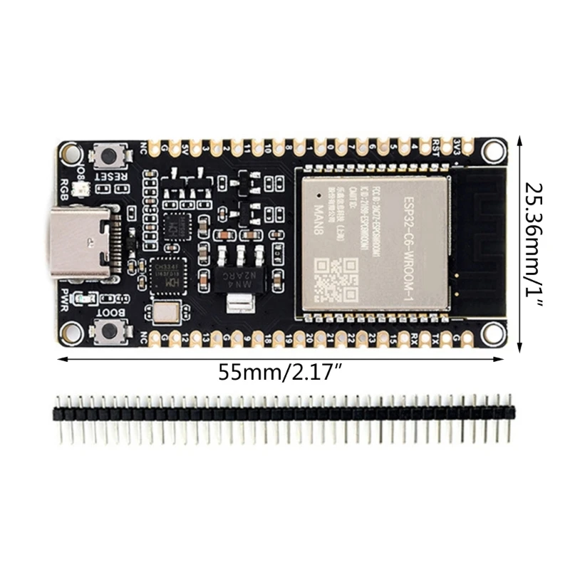 ESP32C6-WROOM-1-N8 Универсальная плата разработки для Интернета вещей и домашней