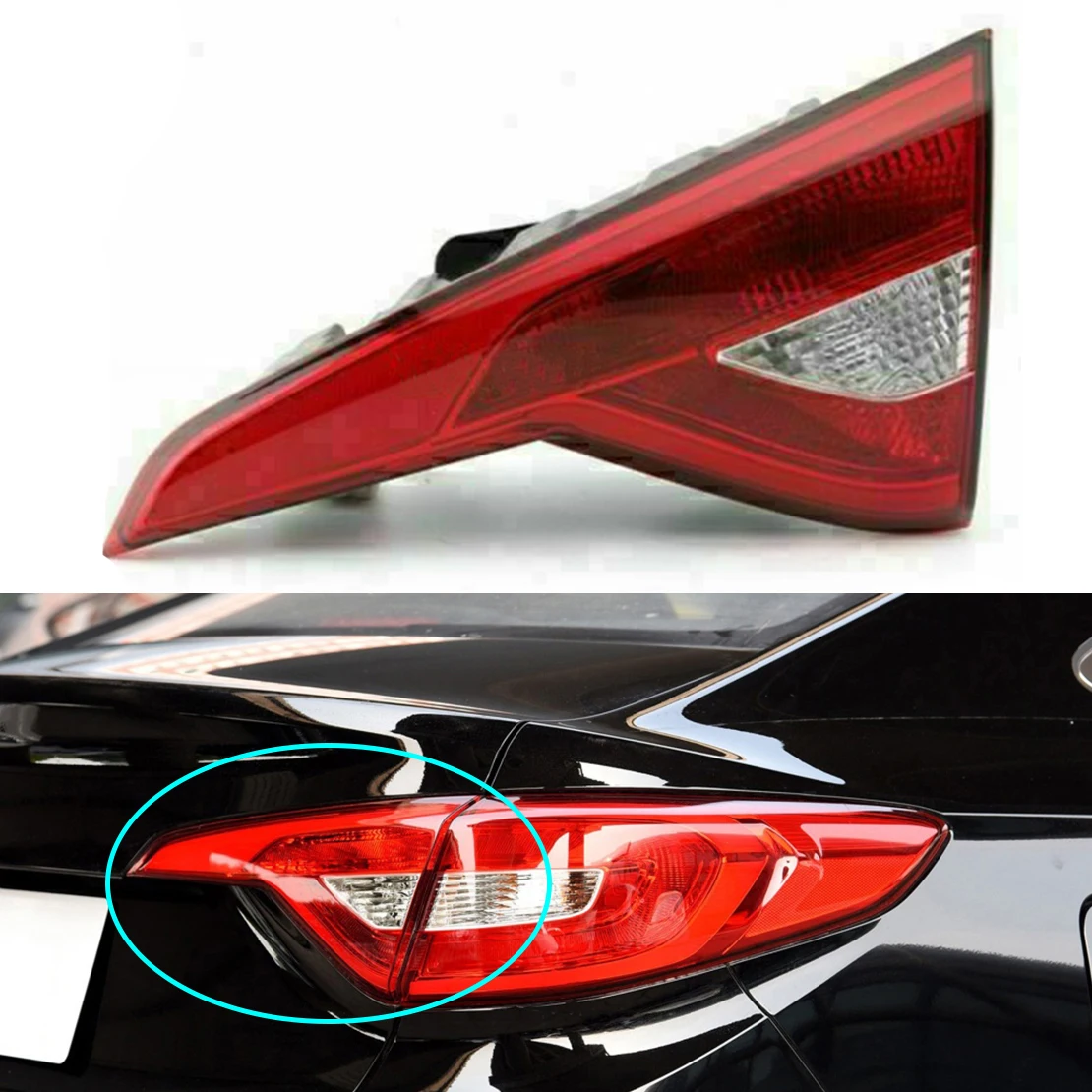 

Car Rear Right Inner Tail Light Brake Lamp 92404C2000 HY2803124C Fit for Hyundai Sonata 2015 2016 2017