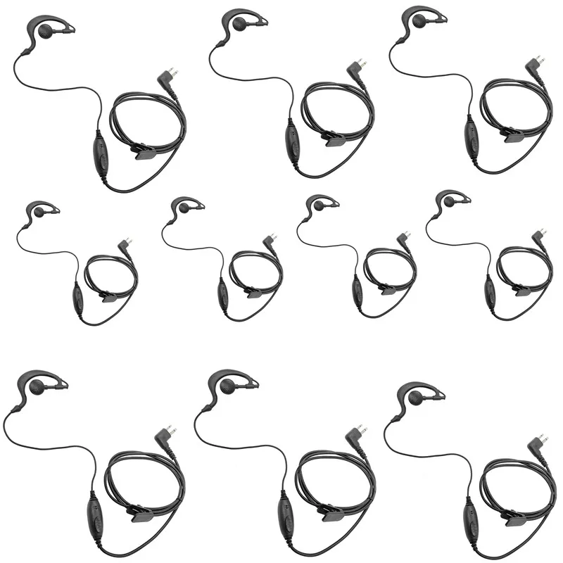 10 Pakc G headphones walkie talkie Earpiece microphone headset for motorola CP010,CP140,GP68,EP450,DEP450,CT150,250,450,450LS
