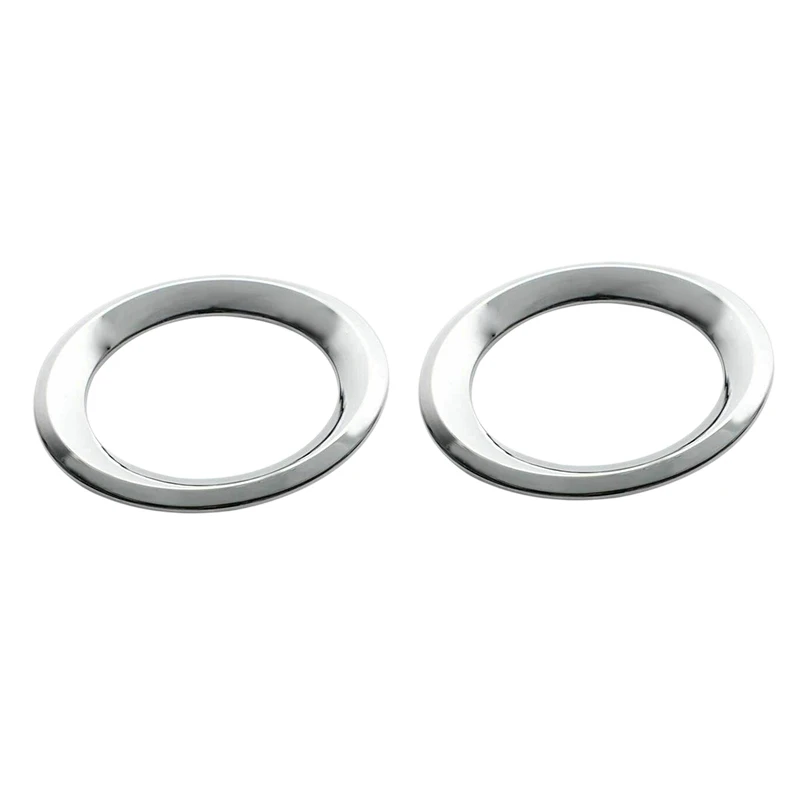 

DWCX 1 Pair Front Left Right Fog Light Lamp Cover Ring Trim Bezel Decor Frame Fit for Jeep Renegade 2020 2019