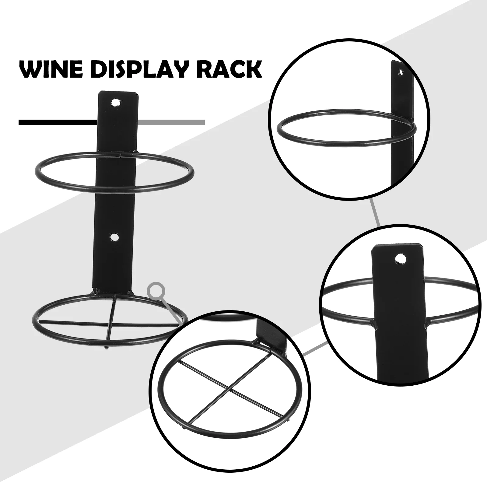 6-шт железная стойка полки держатель органайзер стена дисплея