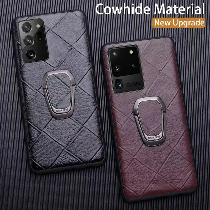 

For Samsung S21 Leather Phone Case New Diamond Bracket TIKTOP Trend Hot Sale Fit 20 10 9 8 Plus Ultra FE Lite Series