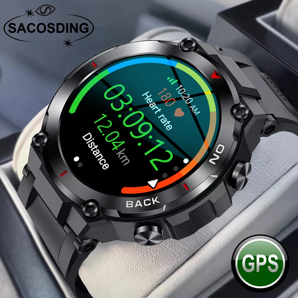

GPS Smart Watch Men Outdoor Sport Watches Women Super Long Standby Wristwatch Health Tracker IP68 Waterproof Smartwatch 2022 New