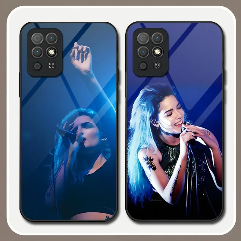 Чехол для телефона Singer Halsey, закаленное стекло для Huawei P30 P40 P20 P50 P9 Smartp Z Pro Plus 2019 2021, дизайнерская задняя крышка