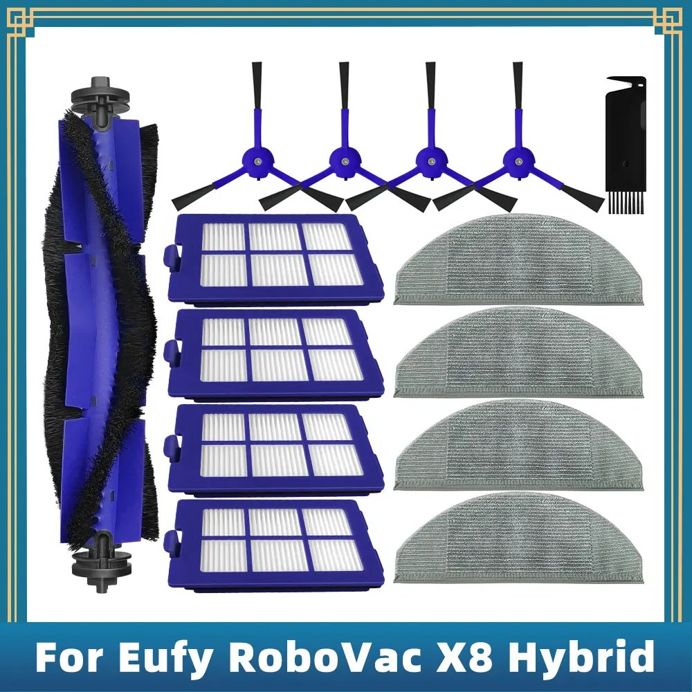 

Spare Parts For Anker Eufy RoboVac X8 Hybrid Robot Vacuum Cleaner Main Side Brush Hepa Filter Mop Rag Cloth Accessories