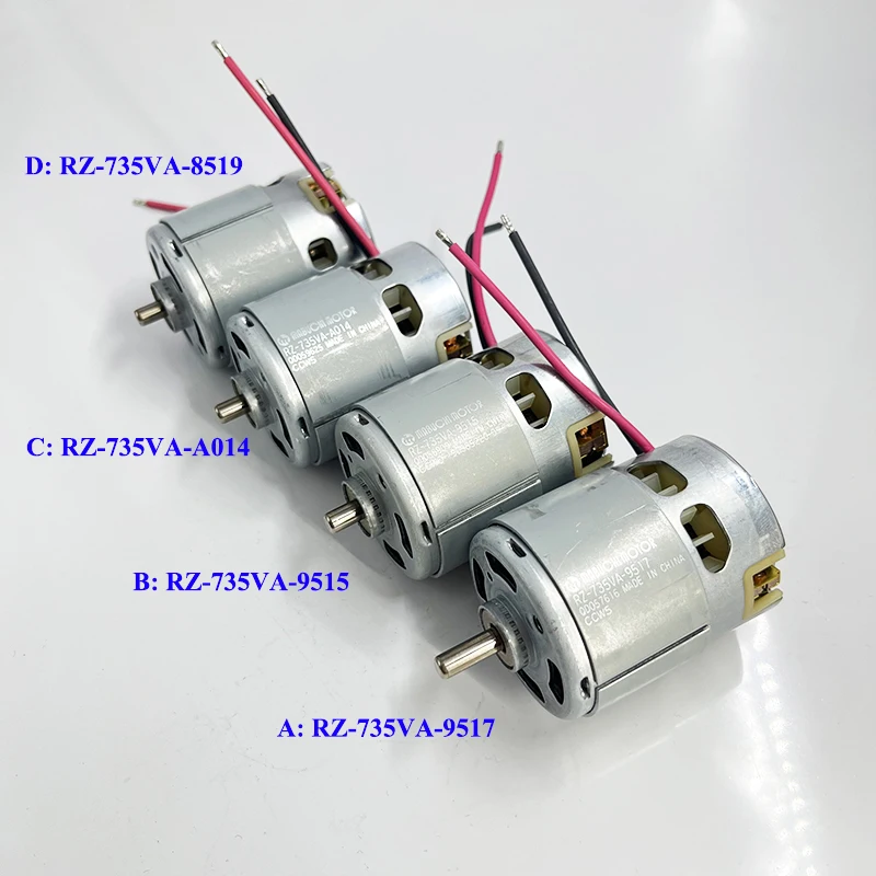 

1 шт. MABUCHI RZ-735VA-9517/ RZ-735VA-9515/ RZ-735VA-A014/ RZ-735VA-8519 Мощный двигатель с угольной щеткой, большой крутящий момент для электроинструментов