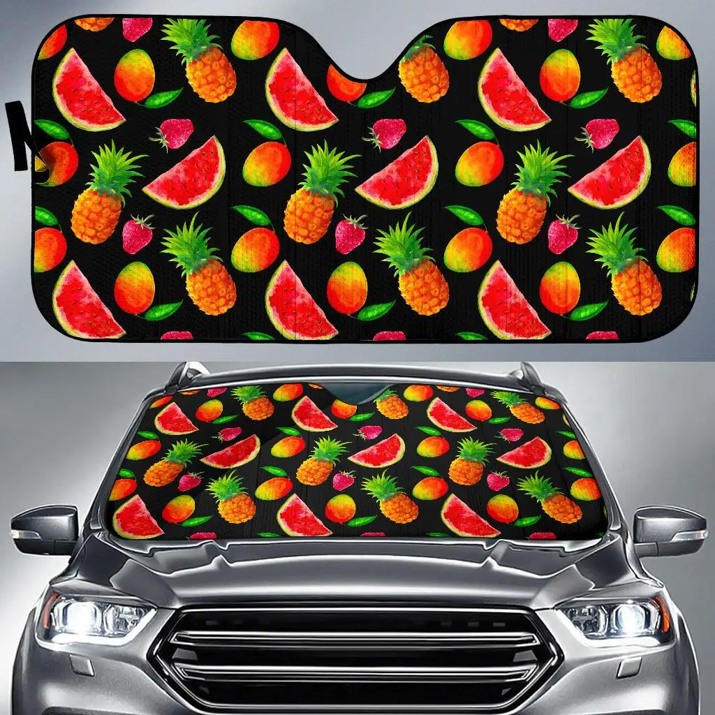 

Mix Fruit Pineapple Pattern Print Car Sun Shade
