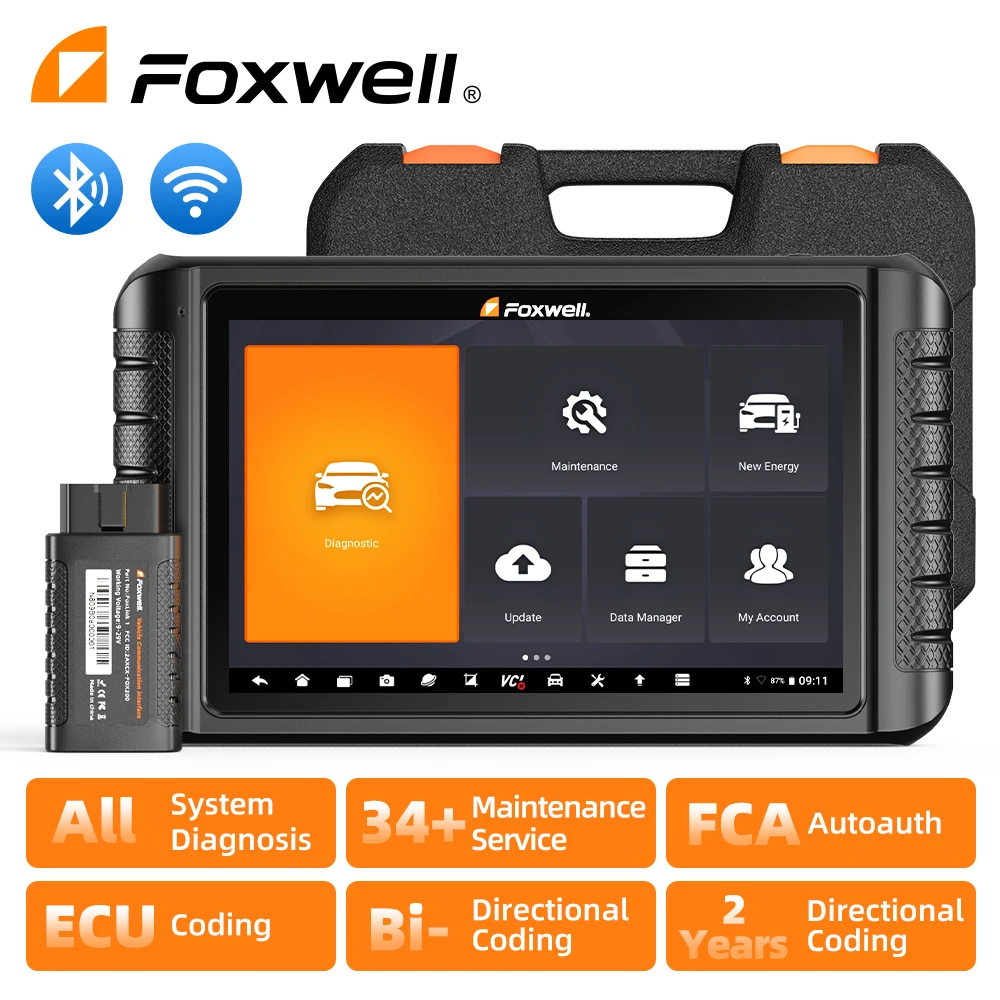 Автомобильные диагностические инструменты FOXWELL NT1009 OBD2 вся система 34 + сброс все