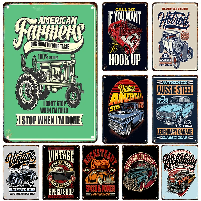 Новый Putuo декор для мотоцикла винтажный жестяной ретро-плакат настенный плакат