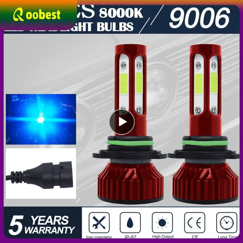 

22w 8000lm 6000k Practical Fog Lamp Super Bright Led Headlight Durable Car Bulb Kit Car Accessories 9006 White Portable
