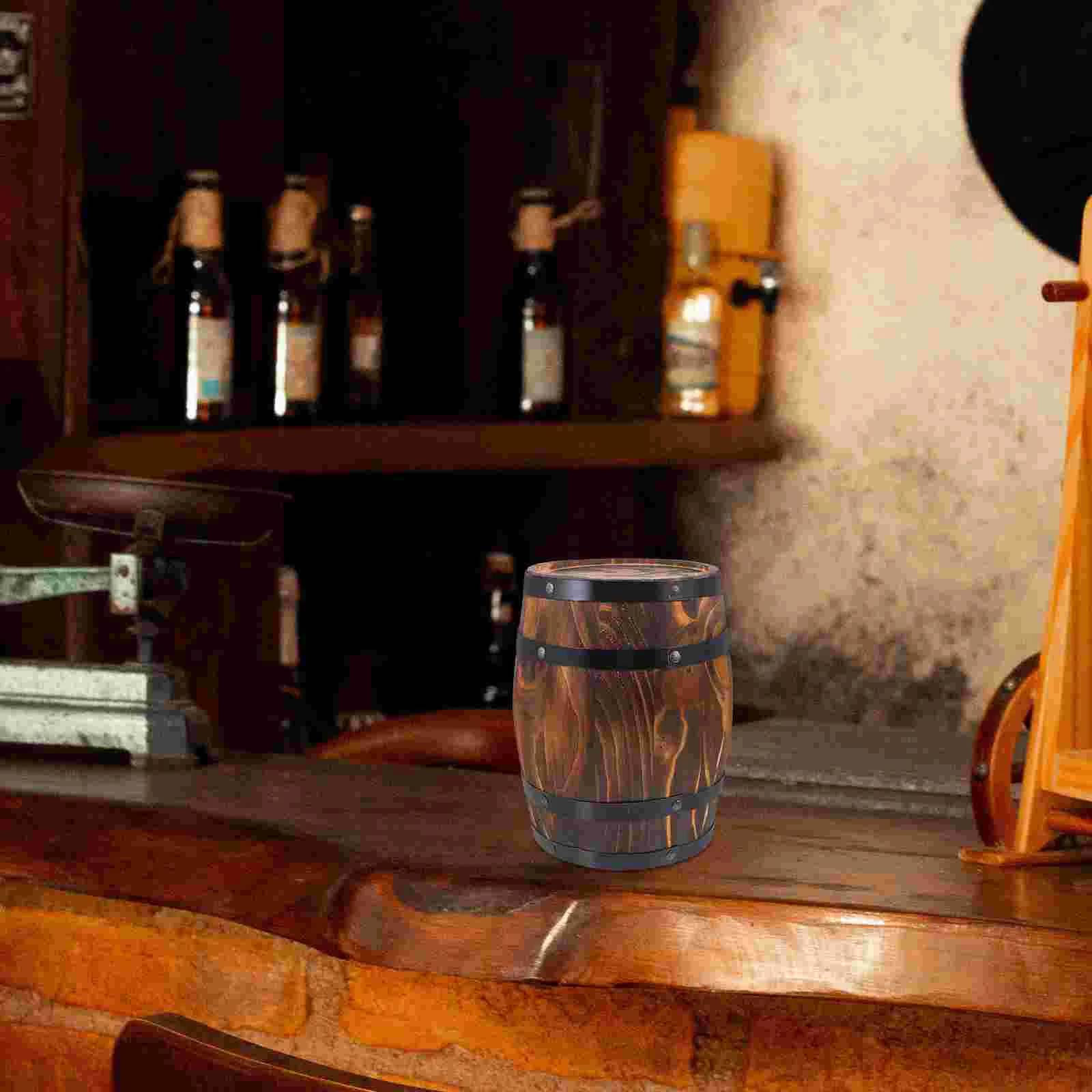 Пивная бочка для виски деревянное ремесло декор реквизит цветочный горшок