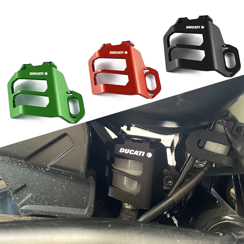

Cup Cap Cover Guard For Ducati Monster 696 821 2016-2022 DESERT X 2021-2023 Motorcycle Rear Brake Pump Fluid Reservoir Protector