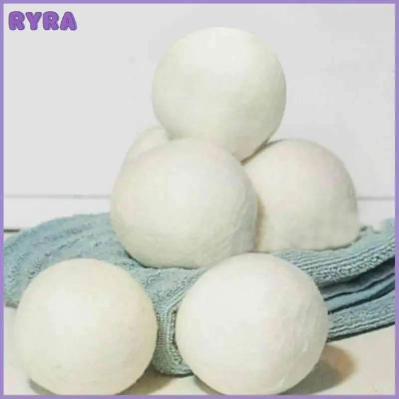 

Reusable Wool Dryer Balls Softener Laundry Home Washing 4/5/6cm Fleece Dryer Balls Kit Useful Washing Machine Accessories