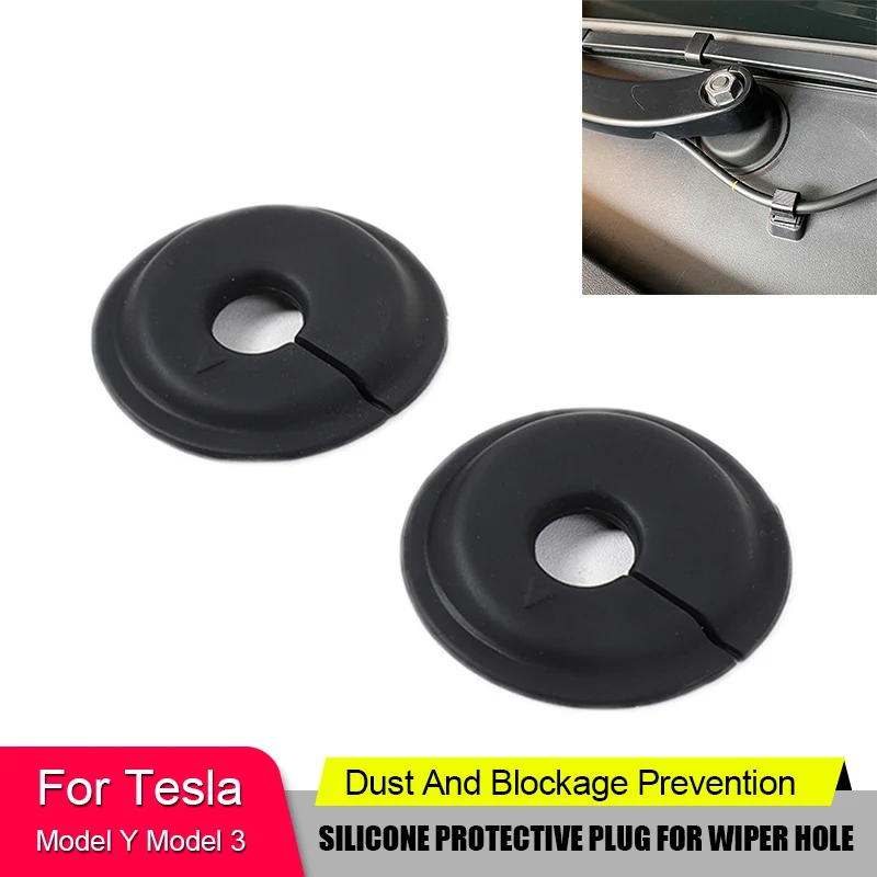 

For Tesla Model Y Refitted Wper Wiper Hole Silicone Protective Plug Auto Parts Interior Decoration Interior Accessories