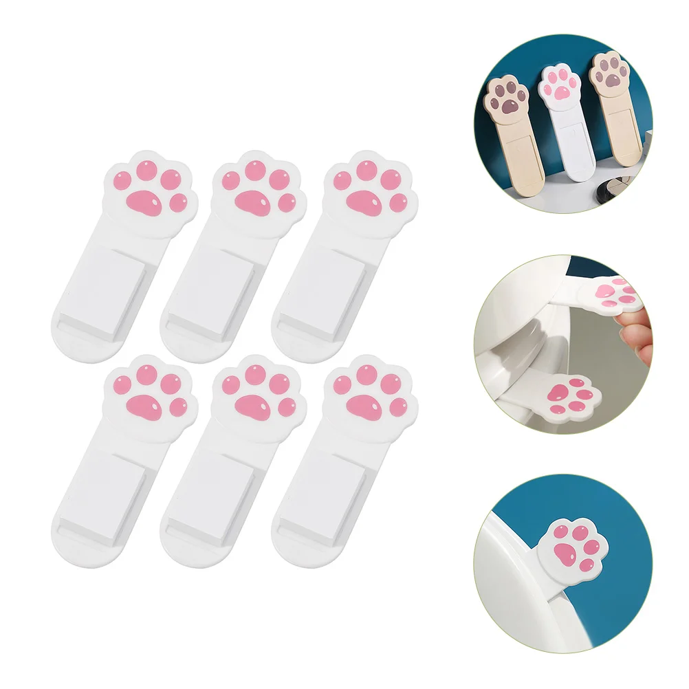 

Toilet Lifter Lid Cover Lift Handle Bathroom Tool Raise Protector Pad Accessories Paw Catrisers Handles Holder Bowl Knobdoor