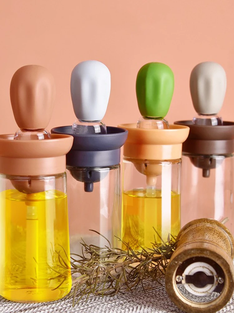 

Kitchen Silicone Oil Bottle Oil Brush Baking Barbecue Grill Oil Brush Dispenser Pastry Steak Oil Brushes Kitchen Baking BBQ Tool