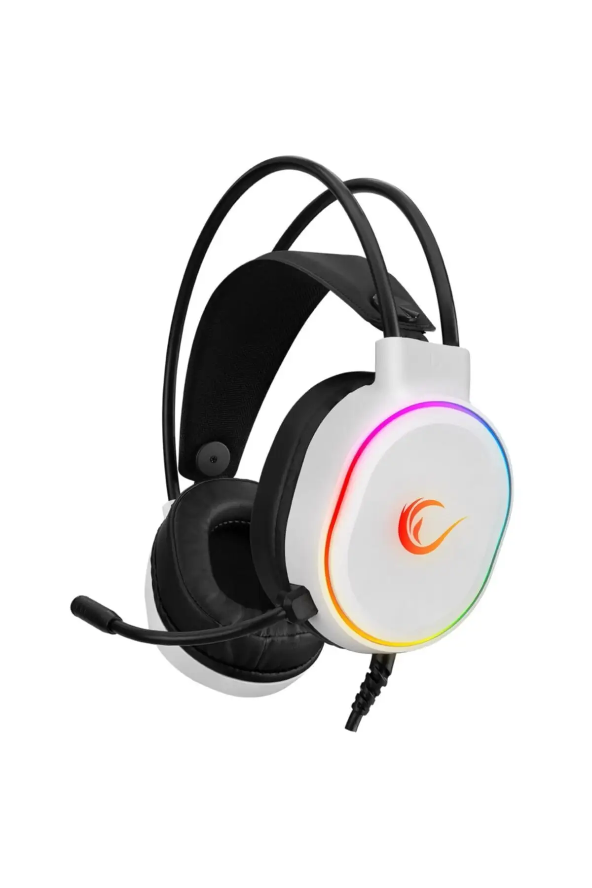 Rogue White Usb 7.1 Surround Rgb Led Gaming Headset with Microphone