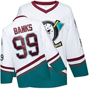 Blank Custom Ice Hockey Anaheim Mighty Ducks Jersey, customized Any Number,  Any Name Sewn On - AliExpress