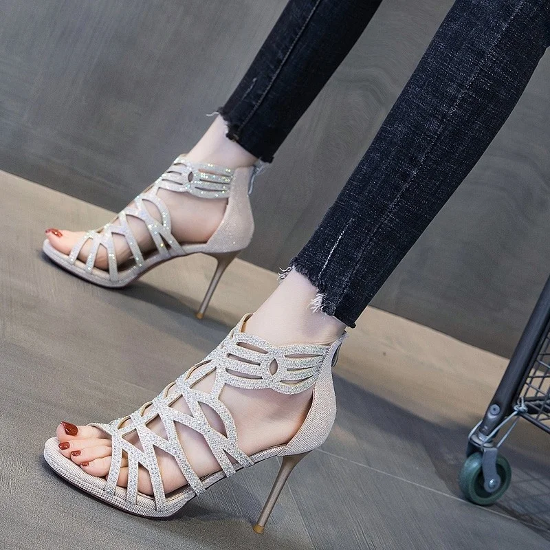 Wedding Women High Heel Sandals Ankle Strap Sexy Stiletto Bridals Party  Marriage Ladies Shoes Zapatos Para Mujer | АлиЭкспресс