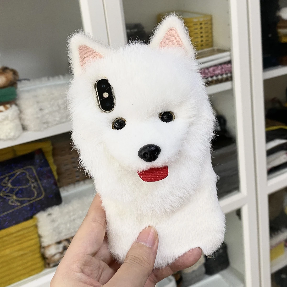 

[Bumeng】samoyed милый плюшевый оригинальный ручной работы для iphone13ProMax чехол для телефона iphone11 12