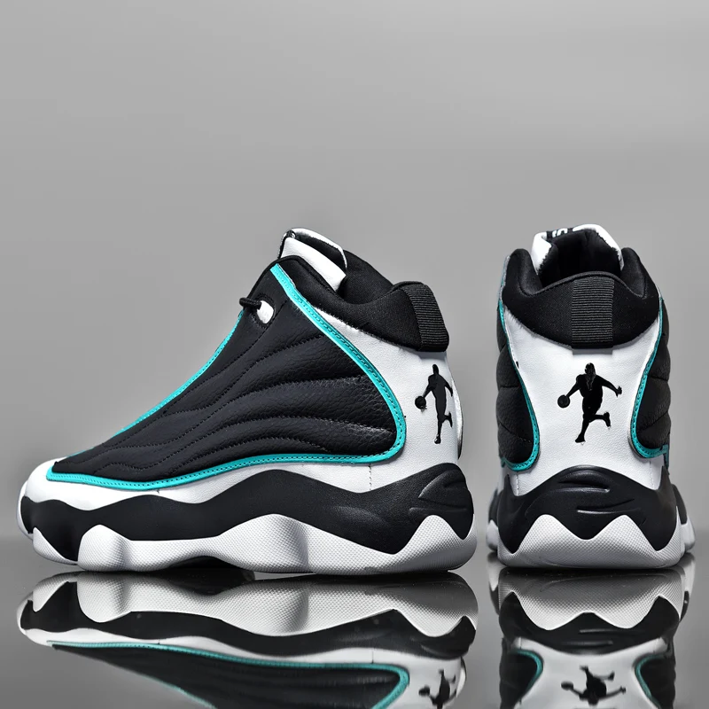 

FZ-AJ13 High-top Mens Basketball Sneakers High Quality Training Sports Sneakers Wearable Torsion Basketball Shoes for Mens